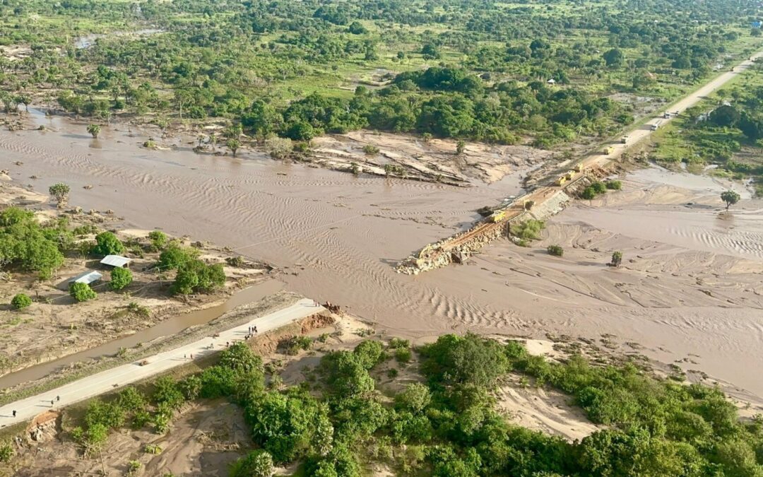 AERIAL SURVEY OF LINDI-DAR ES SALAAM ROAD AFTER TYPHOON HIDAYA